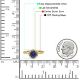 Vintage Style Round Natural Stone Halo Ring