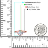 Vintage Style Round Natural Stone Halo Ring