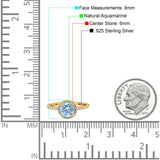 Vintage Style Round Natural Stone Halo Ring