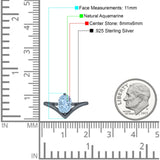 Oval Natural Stone V Midi Band Solitaire Ring