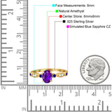 Oval Natural Stone Vintage Style Ring