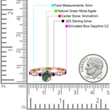 Oval Natural Stone Vintage Style Ring