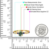 Oval Natural Stone Vintage Style Ring