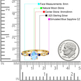 Oval Natural Stone Vintage Style Ring