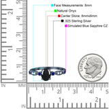 Oval Natural Stone Vintage Style Ring