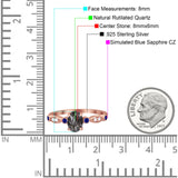 Oval Natural Stone Vintage Style Ring