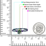 Oval Natural Stone Vintage Style Ring