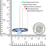 Oval Natural Stone Vintage Style Ring