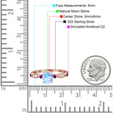 Oval Natural Stone Vintage Style Ring