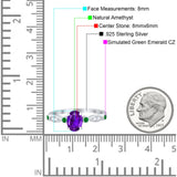 Oval Natural Stone Vintage Style Ring