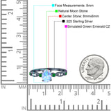 Oval Natural Stone Vintage Style Ring