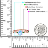 Oval Natural Stone Vintage Style Ring