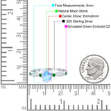 Oval Natural Stone Vintage Style Ring