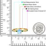 Oval Natural Stone Vintage Style Ring