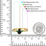 Oval Natural Stone Vintage Style Ring