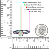 Vintage Style Oval Natural Stone Ring