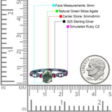 Vintage Style Oval Natural Stone Ring