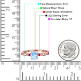 Vintage Style Oval Natural Stone Ring