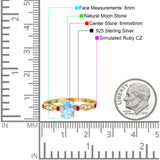 Vintage Style Oval Natural Stone Ring