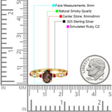 Vintage Style Oval Natural Stone Ring