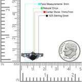 Round Natural Stone Leaf Vintage Style Ring