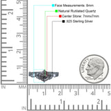 Round Natural Stone Leaf Vintage Style Ring