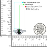 Floral Oval Natural Stone Wedding Ring