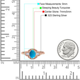 Floral Oval Natural Stone Wedding Ring