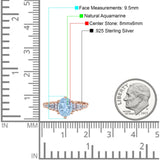 Oval Natural Stone Tapered Baguette Ring