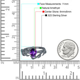 Pear Teardrop Leaf Vintage Style Ring
