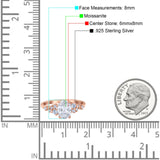 Art Deco Moissanite Silver Ring