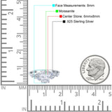 Art Deco Moissanite Silver Ring