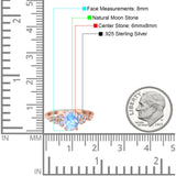 Art Deco Natural Moonstone Silver Ring