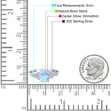 Art Deco Natural Moonstone Silver Ring