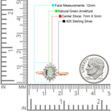 Art Deco Oval Halo Floral Ring