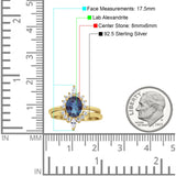 Two Piece Oval Curved Contour Silver Ring
