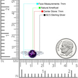 Round Five Stone Marqise Style Silver Ring