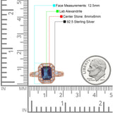 Art Deco Emerald Cut Halo Bridal Ring