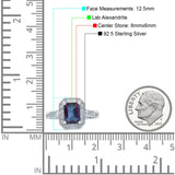 Art Deco Emerald Cut Halo Bridal Ring