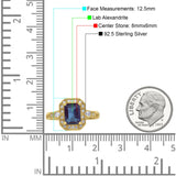 Art Deco Emerald Cut Halo Bridal Ring