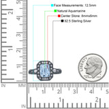 Art Deco Emerald Cut Halo Bridal Ring