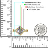 Art Deco Marquise Split Shank Ring