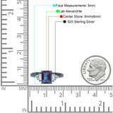 Three Stone Emerald Cut Trellis Ring