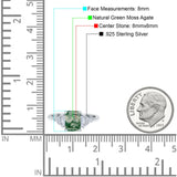Three Stone Emerald Cut Trellis Ring