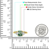 Three Stone Emerald Cut Trellis Ring