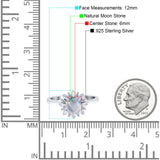 Art Deco Round Natural Floral Ring