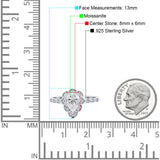 Art Deco Pear Teardrop Halo Ring 