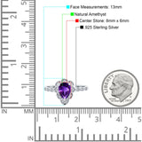 Art Deco Pear Teardrop Halo Ring 