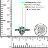 Art Deco Pear Teardrop Halo Ring 