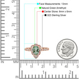 Art Deco Pear Teardrop Halo Ring 